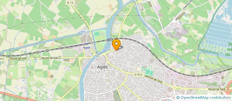 localisation de l'entreprise LA FERME ET LE VIVIER  AGDE