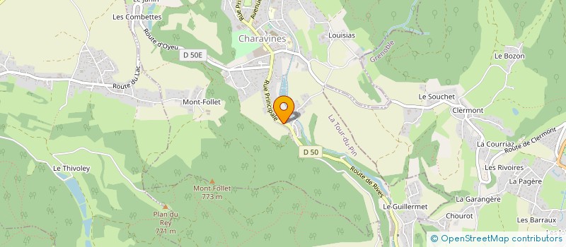 localisation de l'entreprise LA FERME FAMILY  CHARAVINES