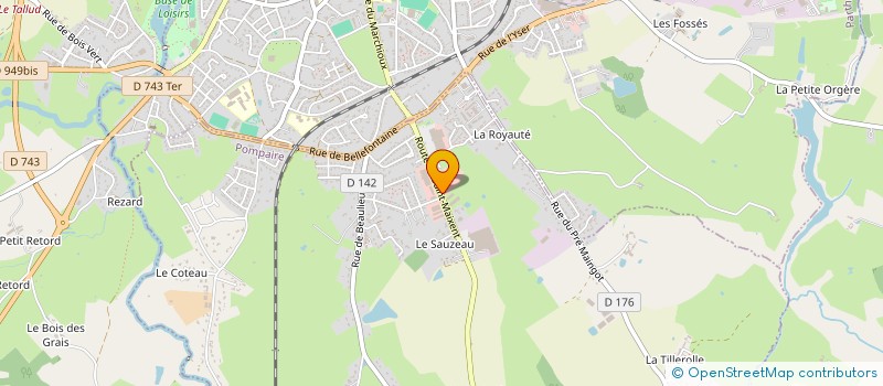 localisation de l'entreprise LA FERME FORESTIERE  POMPAIRE