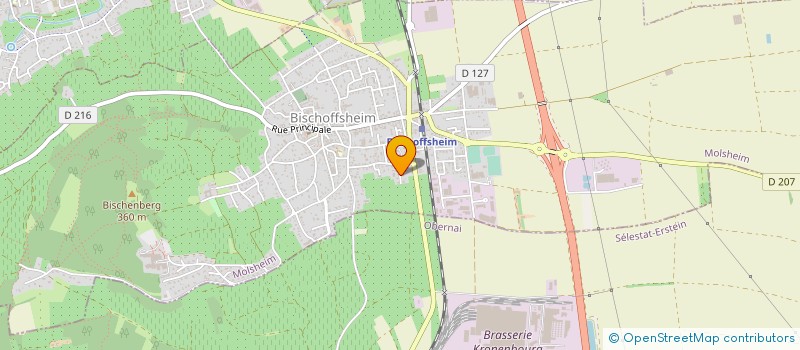 localisation de l'entreprise LA FERME GAY à BISCHOFFSHEIM