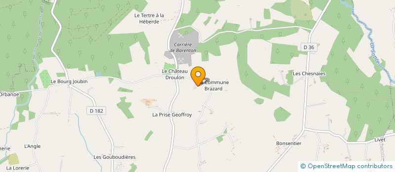 localisation de l'entreprise LA FERME GONTIER  BARENTON