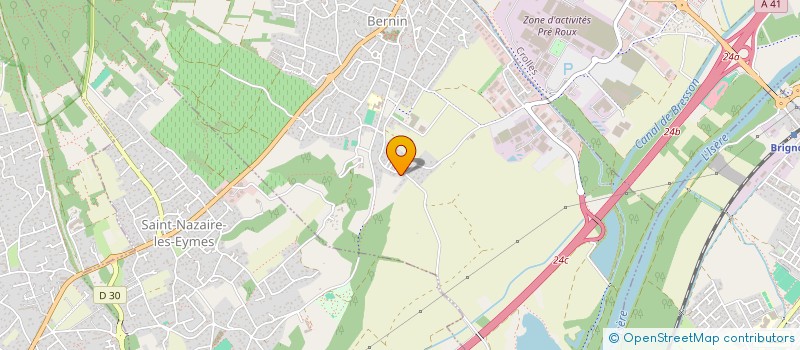 localisation de l'entreprise LA FERME J CHARPIN  BERNIN