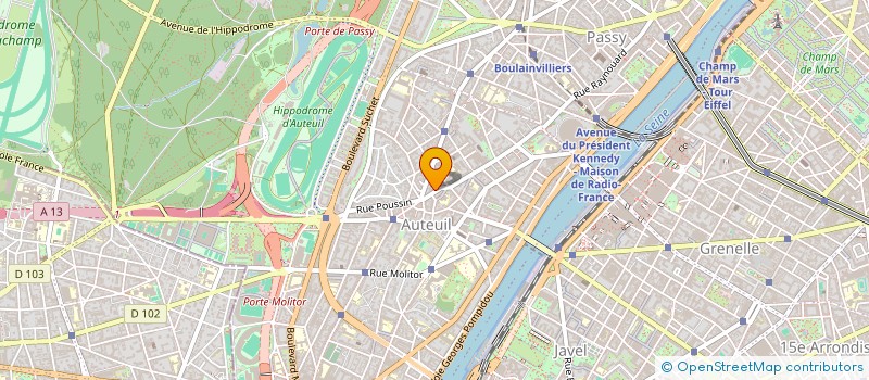 localisation de l'entreprise LA FERME LA FONTAINE à PARIS