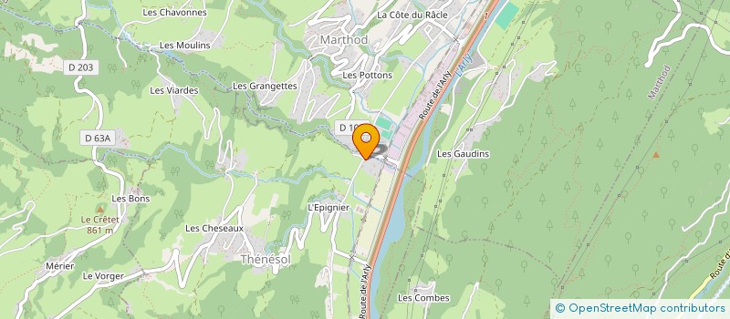 localisation de l'entreprise LA FERME LES PERRIERES à THENESOL