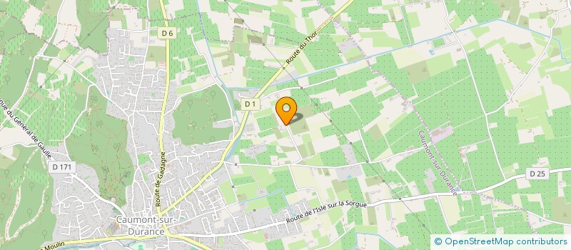 localisation de l'entreprise LA FERME LES TROIS CABRIS à CAUMONT-SUR-DURANCE