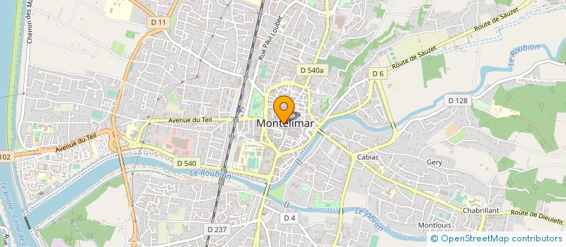 localisation de l'entreprise LA FERME LOISIRS à MONTELIMAR