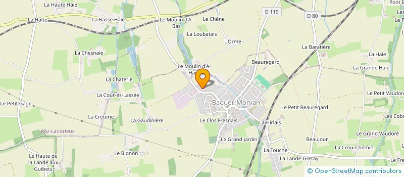 localisation de l'entreprise LA FERME MANOIR HALOUZE  DOL DE BRETAGNE