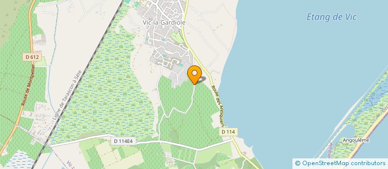 localisation de l'entreprise LA FERME MARINE DES ARESQUIERS  VIC-LA-GARDIOLE