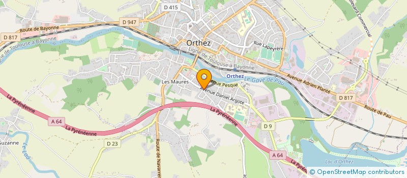 localisation de l'entreprise LA FERME NUMERIQUE  ORTHEZ