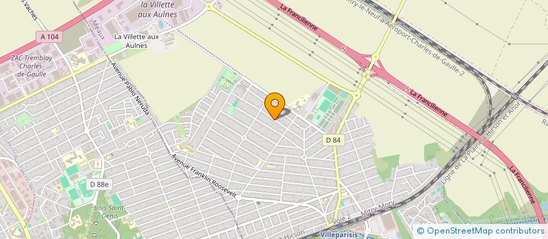 localisation de l'entreprise LA FERME PEDAGOGIQUE DE LA PREE  MITRY-MORY