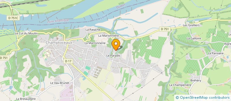 localisation de l'entreprise LA FERME PEDAGOGIQUE DU SPECTACLE à OREE D'ANJOU