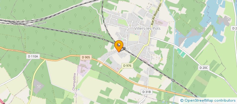 localisation de l'entreprise LA FERME PEDAGOGIQUE PAT' & PLUMES  VILLERS-LES-POTS