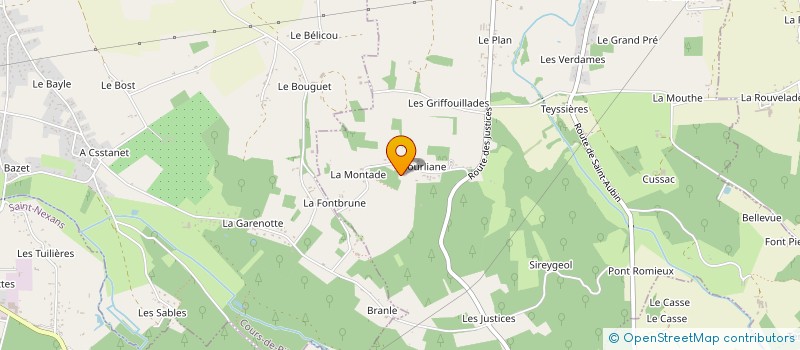 localisation de l'entreprise LA FERME PERIGOURDINE à SAINT-GERMAIN-ET-MONS