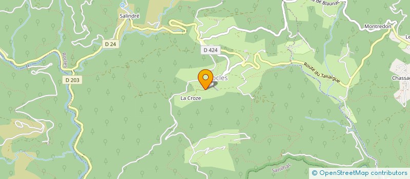 localisation de l'entreprise LA FERME RACINETHIQUE  ROCLES