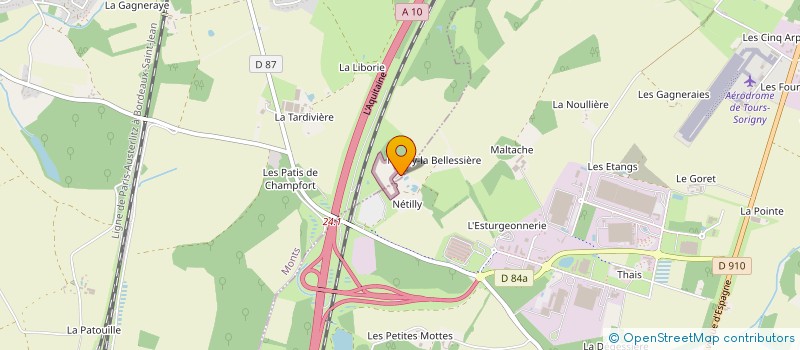 localisation de l'entreprise LA FERME RECREATIVE  MONTS