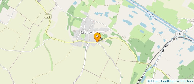localisation de l'entreprise LA FERME ROUGE DES PRES à SAIGNEVILLE