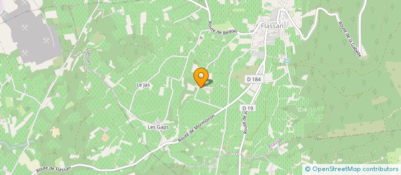 localisation de l'entreprise LA FERME SAINT PIERRE  FLASSAN