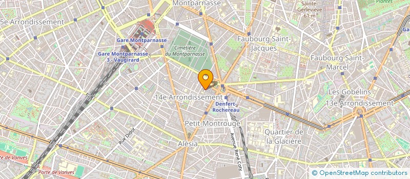 localisation de l'entreprise LA FERME SAINT QUENTIN à PARIS