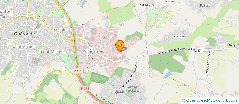 localisation de l'entreprise LA FERME SALICOLE à GUERANDE