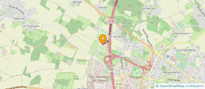 localisation de l'entreprise LA FERME SANTONE à SAINT-GEORGES-DES-COTEAUX