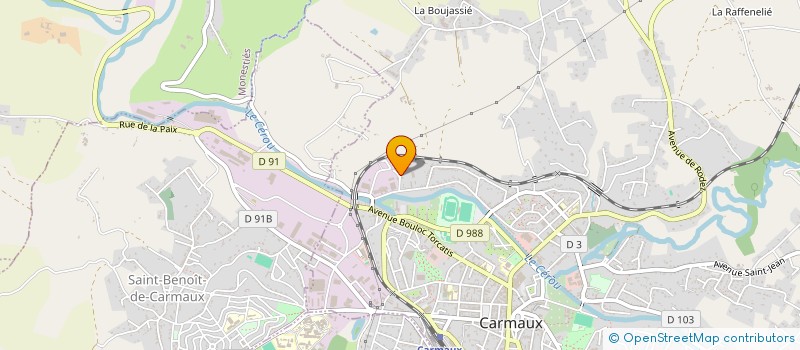 localisation de l'entreprise LA FERME TARNAISE à CARMAUX