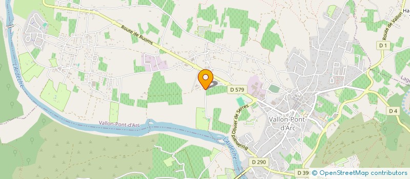 localisation de l'entreprise LA FERME VAN DAMME à VALLON-PONT-D'ARC