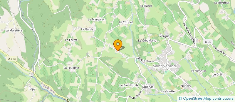 localisation de l'entreprise LA FERME VERANAISE à SAINT VERAND