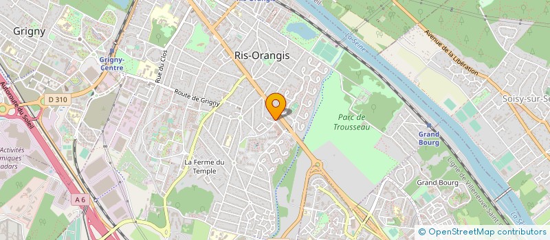 localisation de l'entreprise LA FERME VERTE à RIS-ORANGIS