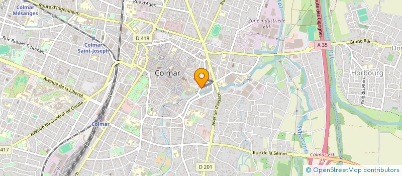 localisation de l'entreprise LA FERME VOINOT  COLMAR