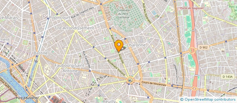localisation de l'entreprise LA FERMETTE à PARIS
