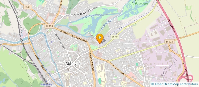 localisation de l'entreprise LA FERMETTE à ABBEVILLE