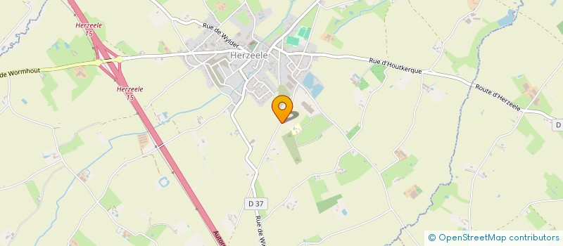 localisation de l'entreprise LA FERMETTE DE LA BRIQUETTERIE  HERZEELE