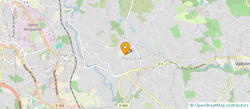 localisation de l'entreprise LA FERMETTE DE PLASCASSIER à GRASSE