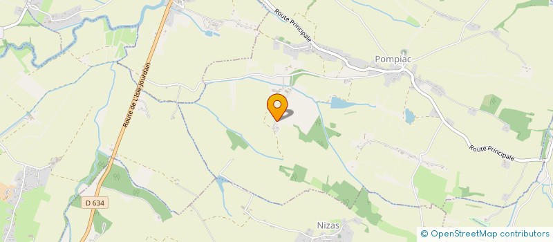localisation de l'entreprise LA FERMETTE DES 3  POMPIAC