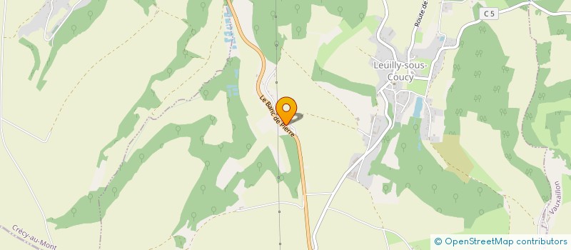 localisation de l'entreprise LA FERMETTE DU BANC DE PIERRE à LEUILLY-SOUS-COUCY