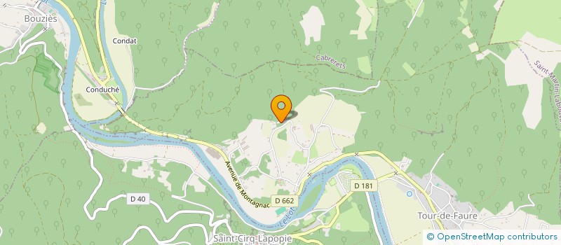 localisation de l'entreprise LA FERMETTE DU MAS  TOUR-DE-FAURE