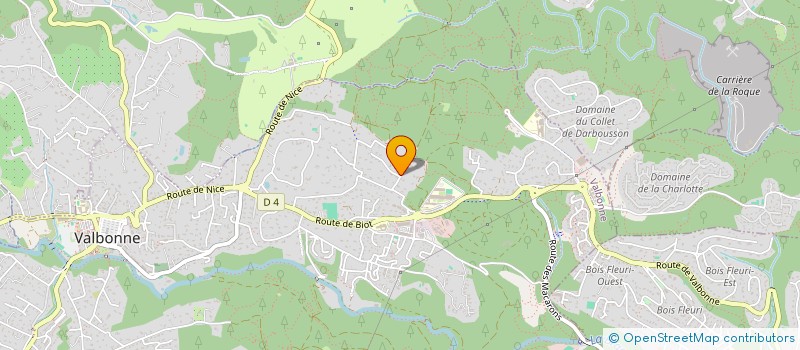 localisation de l'entreprise LA FERMIERE  VALBONNE