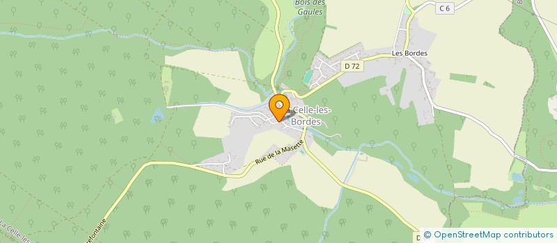 localisation de l'entreprise LA FERMIERE DE LA ROUCHE à LA CELLE-LES-BORDES