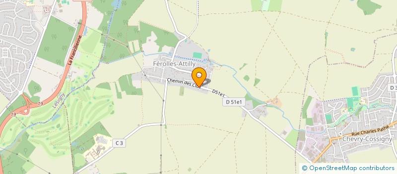 localisation de l'entreprise LA FERRIERE  FEROLLES-ATTILLY