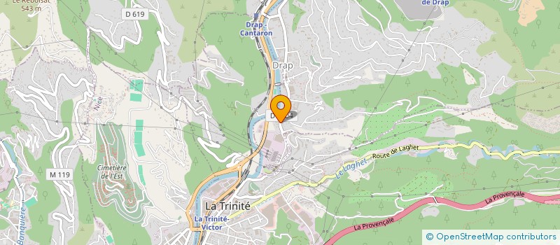 localisation de l'entreprise LA FERRONNERIE AZUREENNE à DRAP