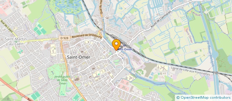 localisation de l'entreprise LA FERRONNERIE DU PARADIS à SAINT-OMER