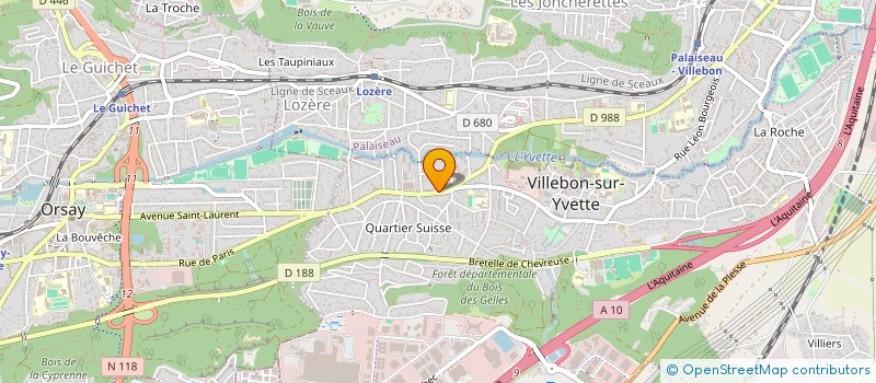 localisation de l'entreprise LA FERRONNIERE à VILLEBON-SUR-YVETTE