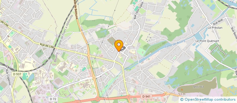 localisation de l'entreprise LA FERRONNIERE DE JULOUVAL  BEUVRY