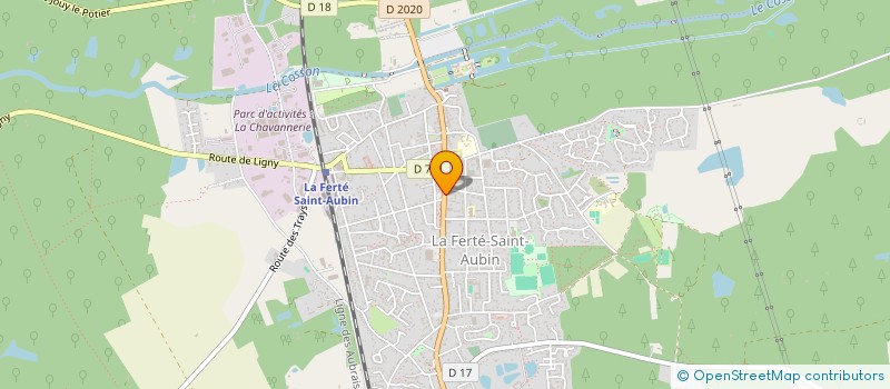localisation de l'entreprise LA FERTE  LA FERTE SAINT-AUBIN