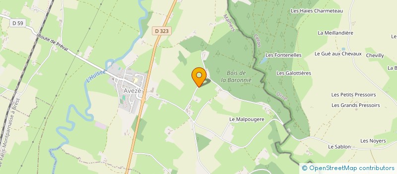 localisation de l'entreprise LA FERTE BERNARD EQUITATION  LA FERTE BERNARD