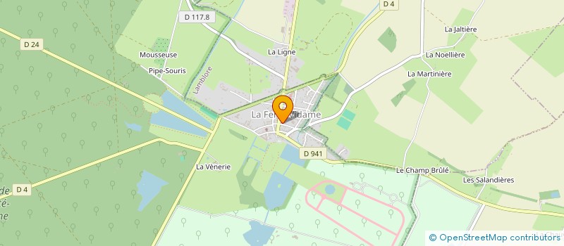 localisation de l'entreprise LA FERTE EN COULEURS à LA FERTE-VIDAME