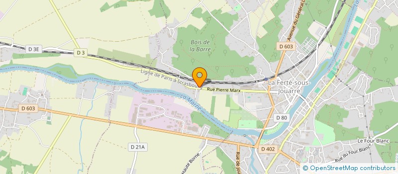 localisation de l'entreprise LA FERTE NIGHT CLUB à LA FERTE-SOUS-JOUARRE