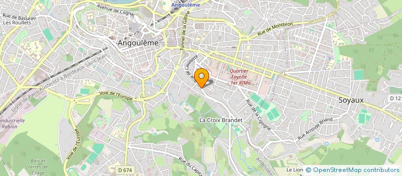 localisation de l'entreprise LA FERTIE à ANGOULEME