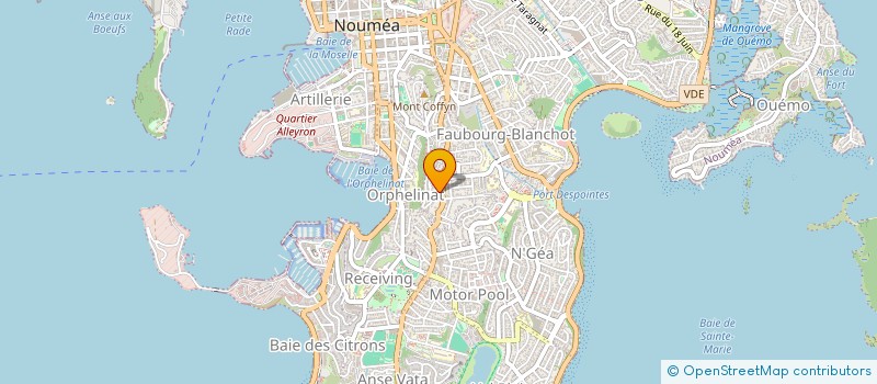 localisation de l'entreprise LA FETE à NOUMEA
