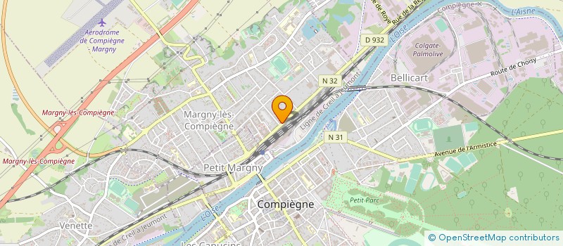 localisation de l'entreprise LA FETE AUX AFFAIRES à MARGNY-LES-COMPIEGNE